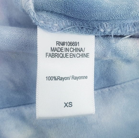 NWT Young Fabulous & Broke Stargazer Soho Tie Dye Top Blue - Picture 12 of 12